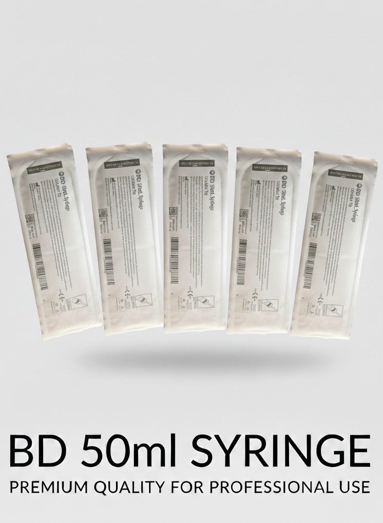 بي دي 5 قطع من سرنج التغذية BD بي دي سعة 50 مل بفتحة القسطرة – الحل المتكامل لضمان أقصى درجات الدقة، الأمان - Image 3